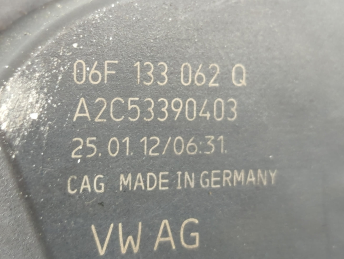 2010-2017 Audi A5 Throttle Body P/N:06F 133 062 Q A2C53390403 Fits OEM Used Auto Parts - Oemusedautoparts1.com