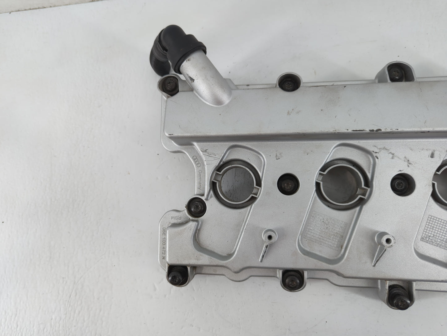 2012 Audi A5 Driver Left Cylinder Head Valve Cover Fits OEM Used Auto Parts - Oemusedautoparts1.com