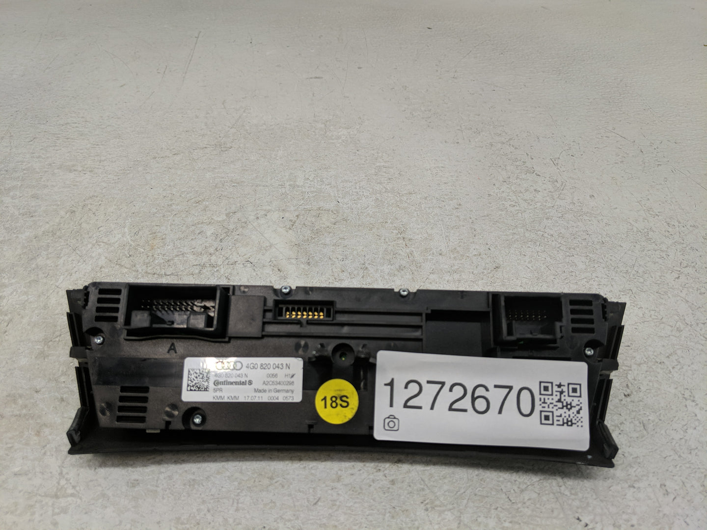 2012-2015 Audi A6 Climate Control Module Temperature AC/Heater Replacement P/N:4G0 820 043 N Fits Fits 2012 2013 2014 2015 O