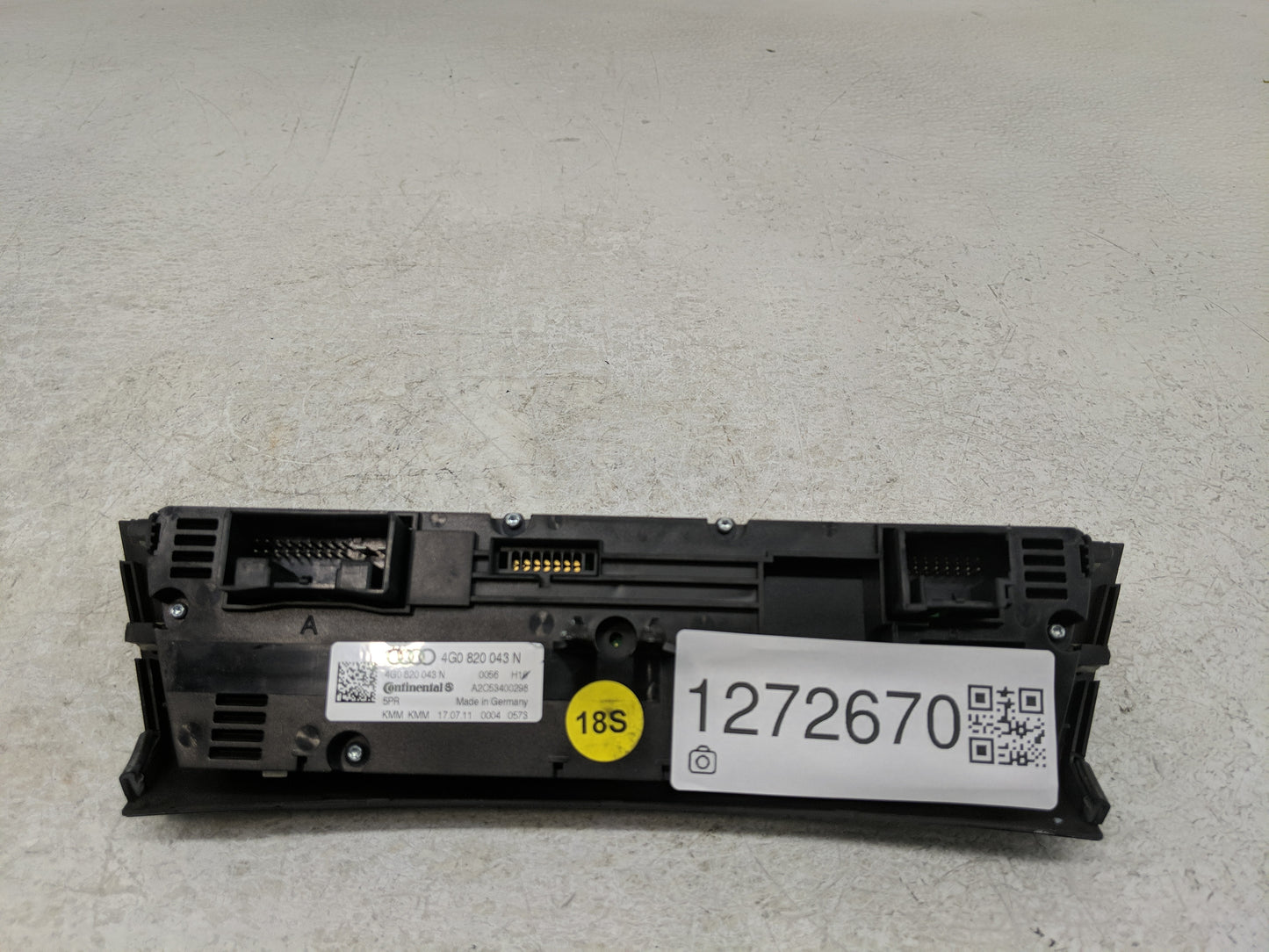 2012-2015 Audi A6 Climate Control Module Temperature AC/Heater Replacement P/N:4G0 820 043 N Fits Fits 2012 2013 2014 2015 O