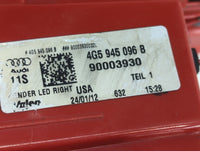 2012-2015 Audi A6 Tail Light Assembly Passenger Right OEM P/N:90003930 4G5 945 096 B Fits Fits 2012 2013 2014 2015 OEM Used 