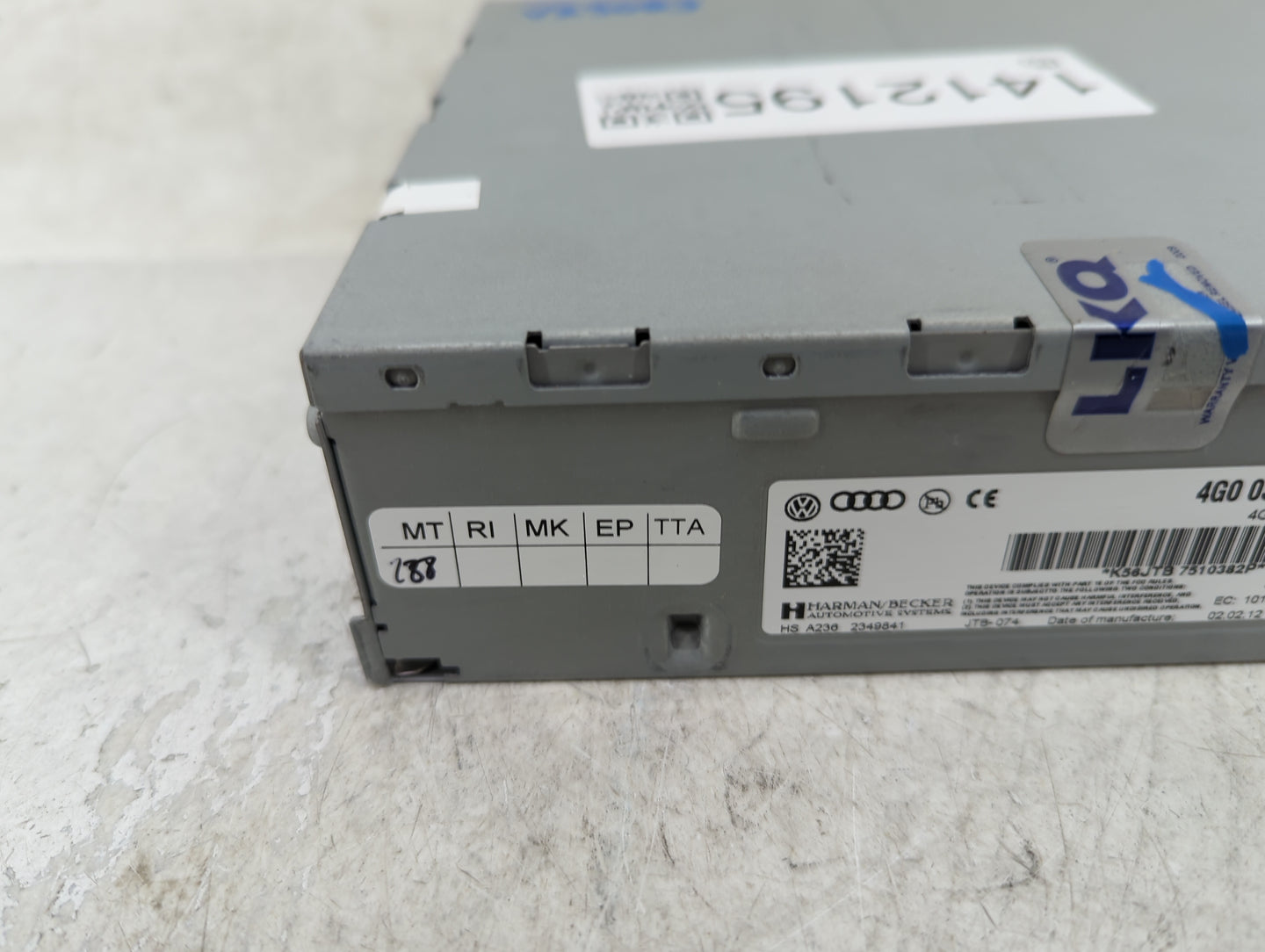 2012-2015 Audi A6 Radio AM FM Cd Player Receiver Replacement P/N:4G0 035 082 C Fits Fits 2010 2011 2012 2013 2014 2015 2016 