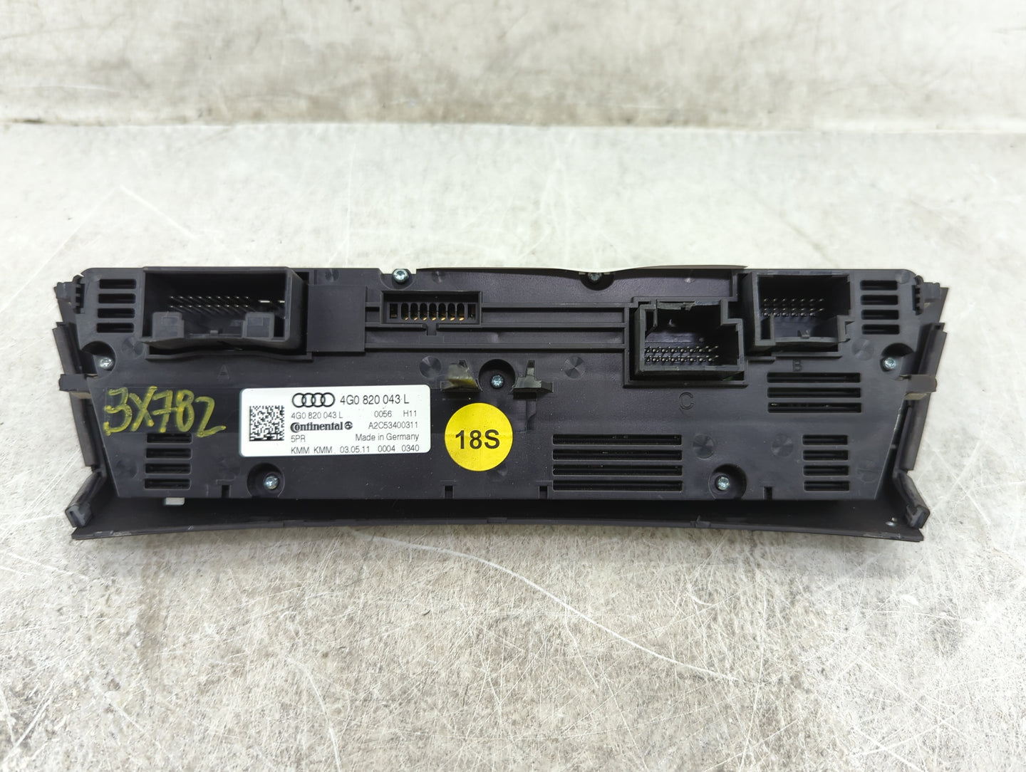 2012 Audi A6 Climate Control Module Temperature AC/Heater Replacement P/N:4G0820043L A2C53400311 Fits OEM Used Auto Parts - 