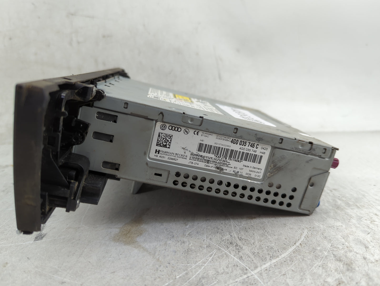2012-2013 Audi A6 Radio AM FM Cd Player Receiver Replacement P/N:4G0035746C 4G0035746H48, 4G0035746 Fits Fits 2012 2013 OEM 