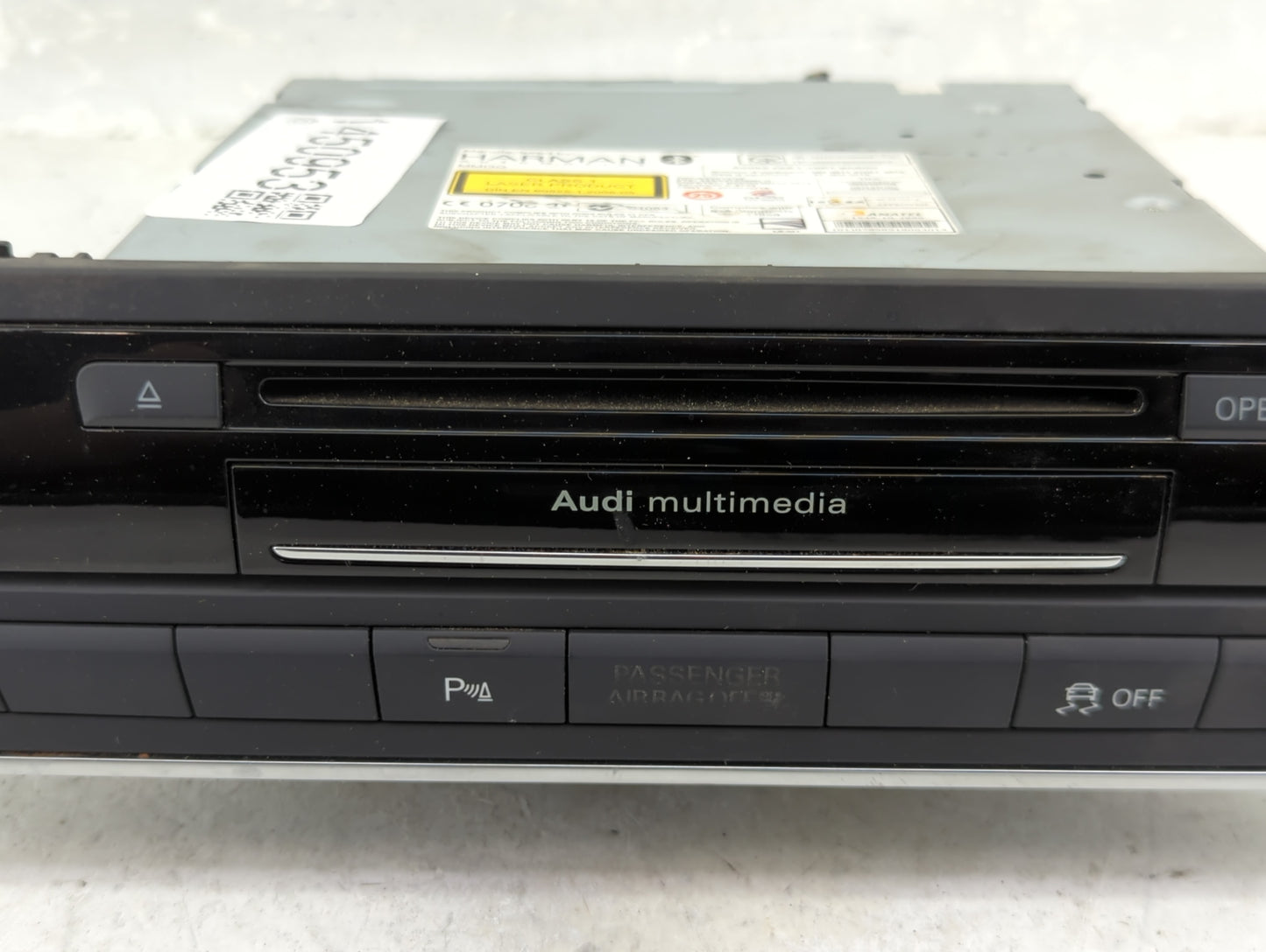 2012-2013 Audi A6 Radio AM FM Cd Player Receiver Replacement P/N:4G0035746C Fits Fits 2012 2013 OEM Used Auto Parts - Oemuse