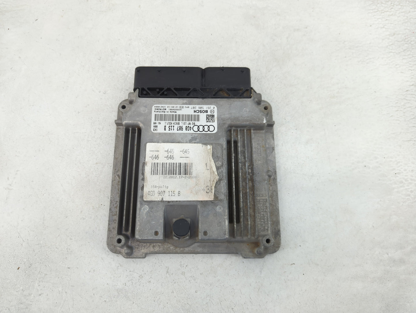 2012 Audi A6 PCM Engine Control Computer ECU ECM PCU OEM P/N:0 261 S06 207 4G0 907 115 B Fits OEM Used Auto Parts - Oemuseda