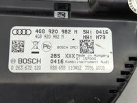 2012-2013 Audi A6 Instrument Cluster Speedometer Gauges P/N:4G8920982M 0263672120 Miles:86K Fits Fits 2012 2013 OEM Used Aut