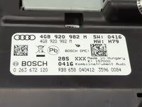 2012-2013 Audi A6 Instrument Cluster Speedometer Gauges P/N:4G8920982M 0263672120 Miles:173K Fits Fits 2012 2013 OEM Used Au