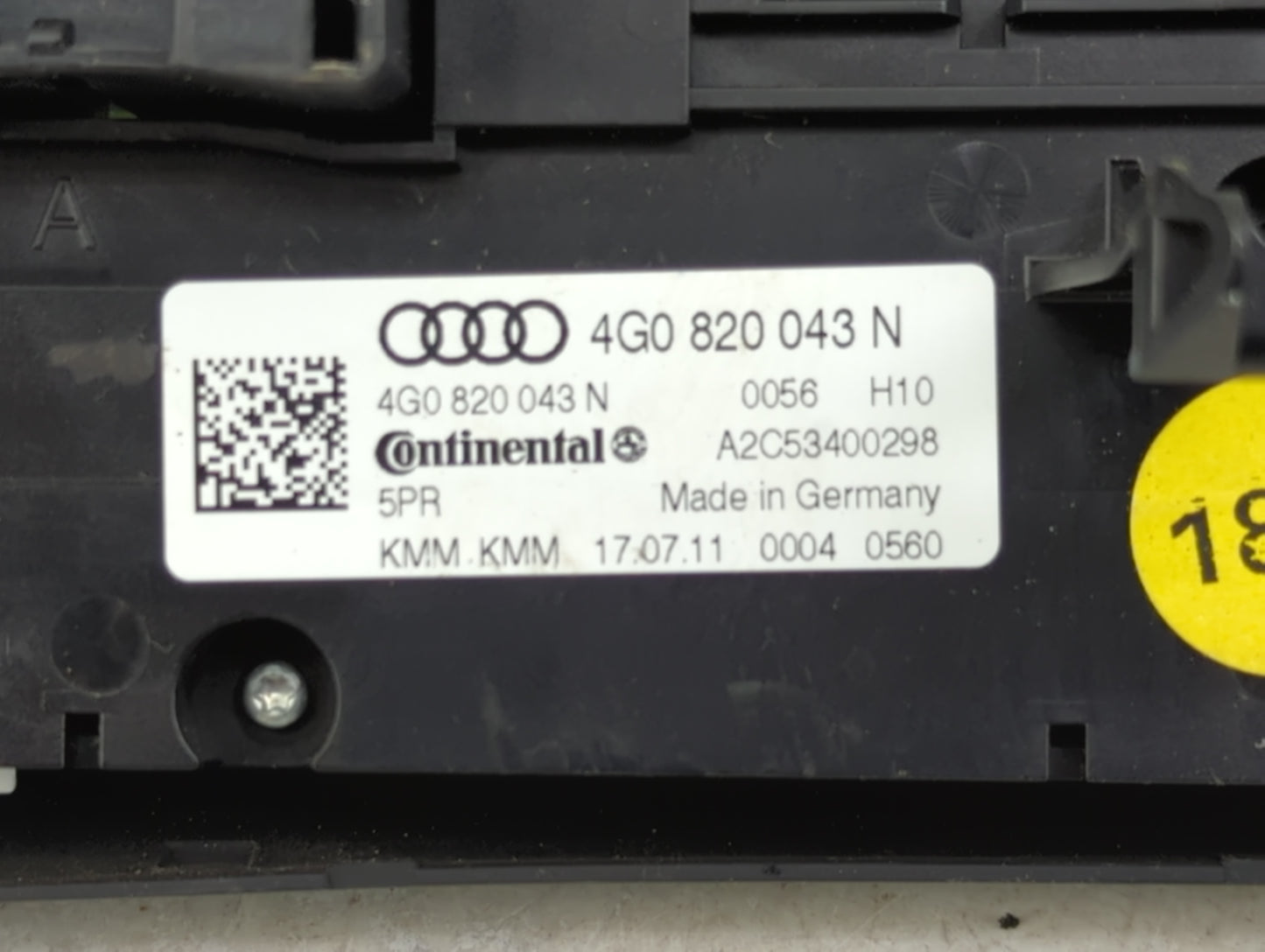2012-2015 Audi A6 Climate Control Module Temperature AC/Heater Replacement P/N:4G0 820 043 N Fits Fits 2012 2013 2014 2015 O