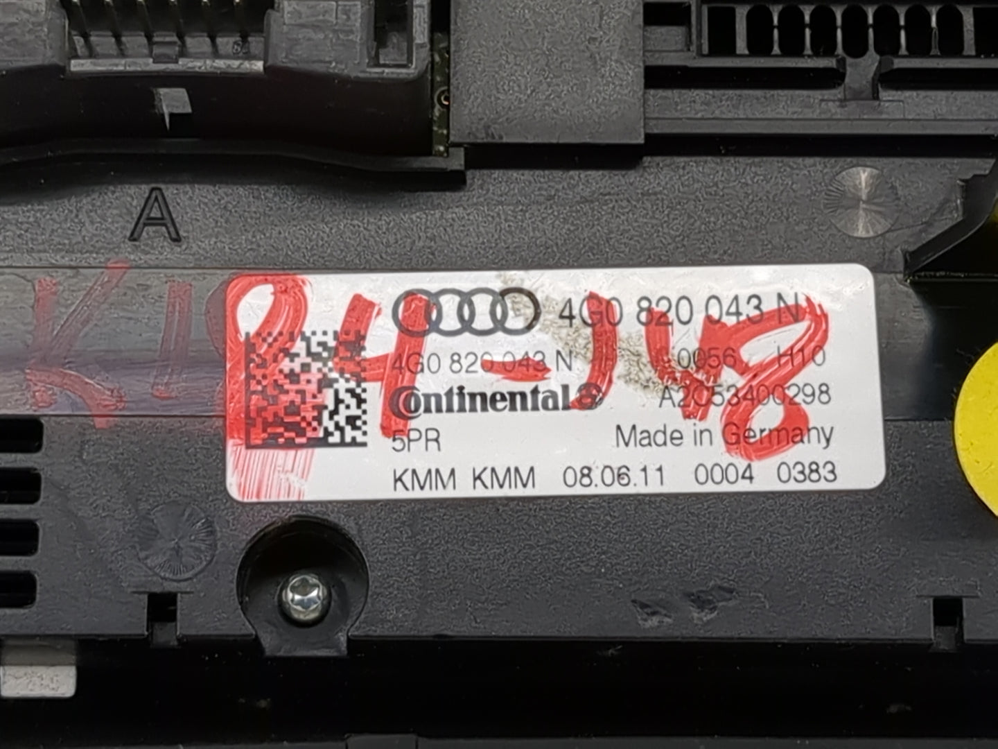 2012-2015 Audi A6 Climate Control Module Temperature AC/Heater Replacement P/N:4G0 820 043 N Fits Fits 2012 2013 2014 2015 O