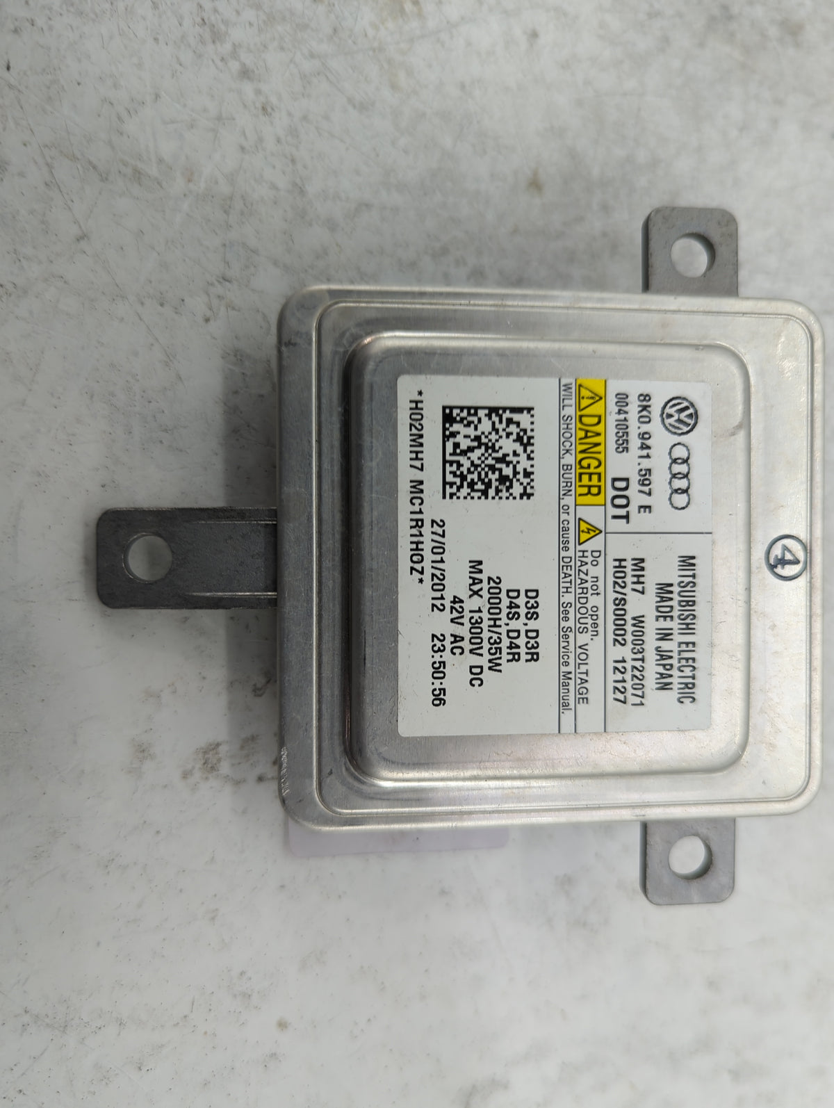 2012 Audi A6 Headlight Ballast Head Light 1463105 - Oemusedautoparts1.com