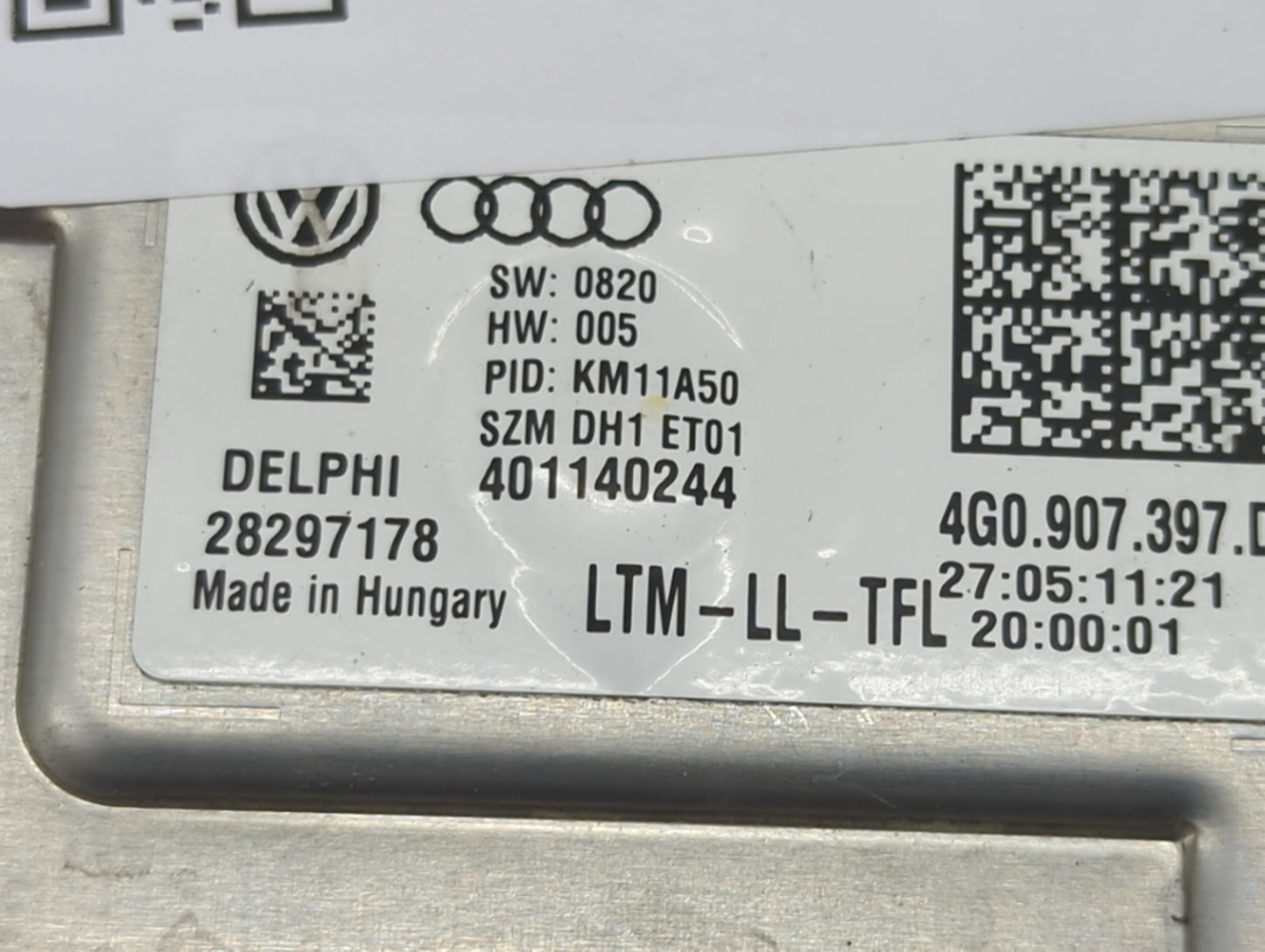 2012 Audi A6 Headlight Ballast Head Light 1463107 - Oemusedautoparts1.com
