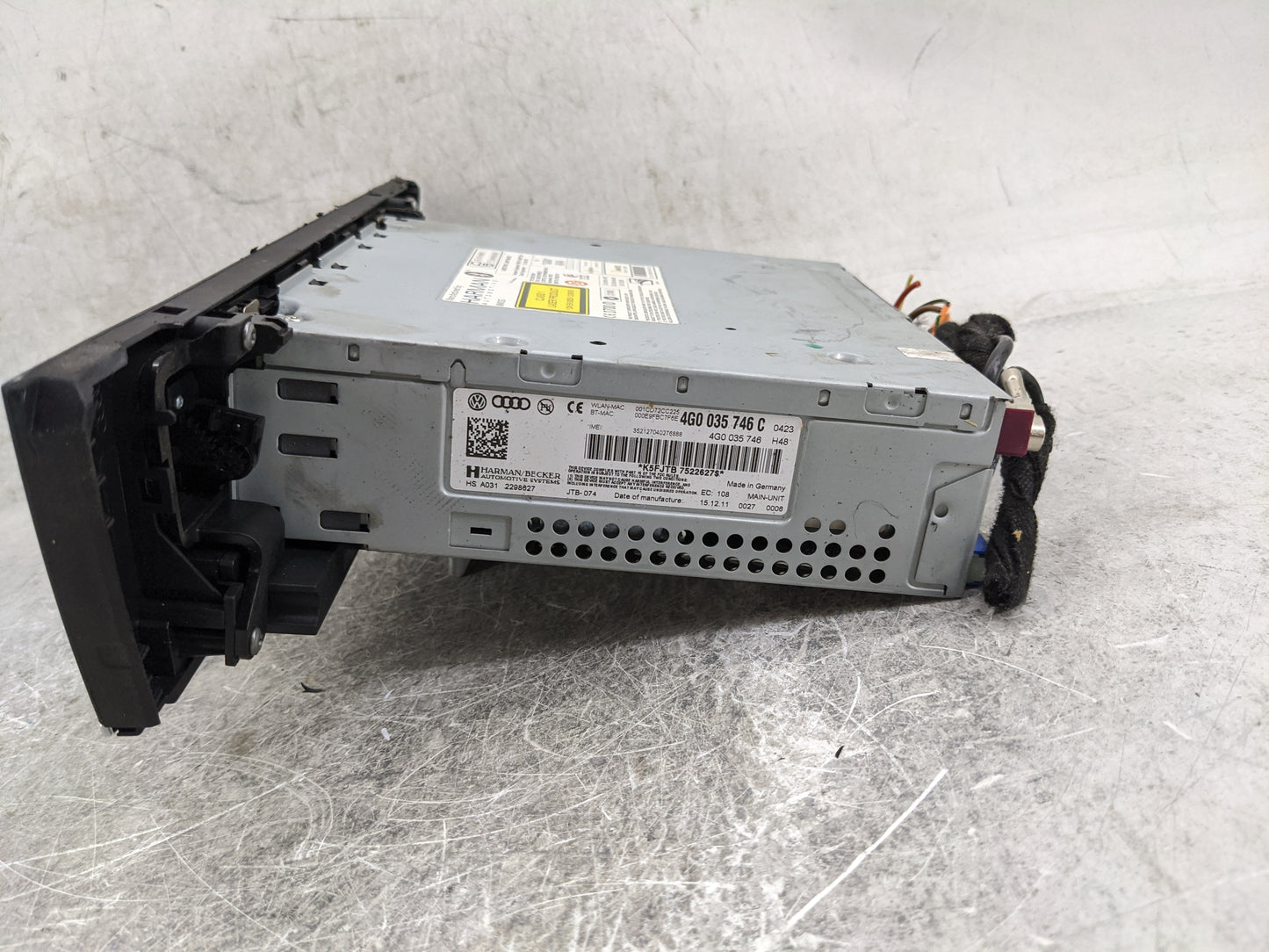 2012-2013 Audi A6 Multi Media Audio Radio Receiver Player Oem 1468986 - Oemusedautoparts1.com