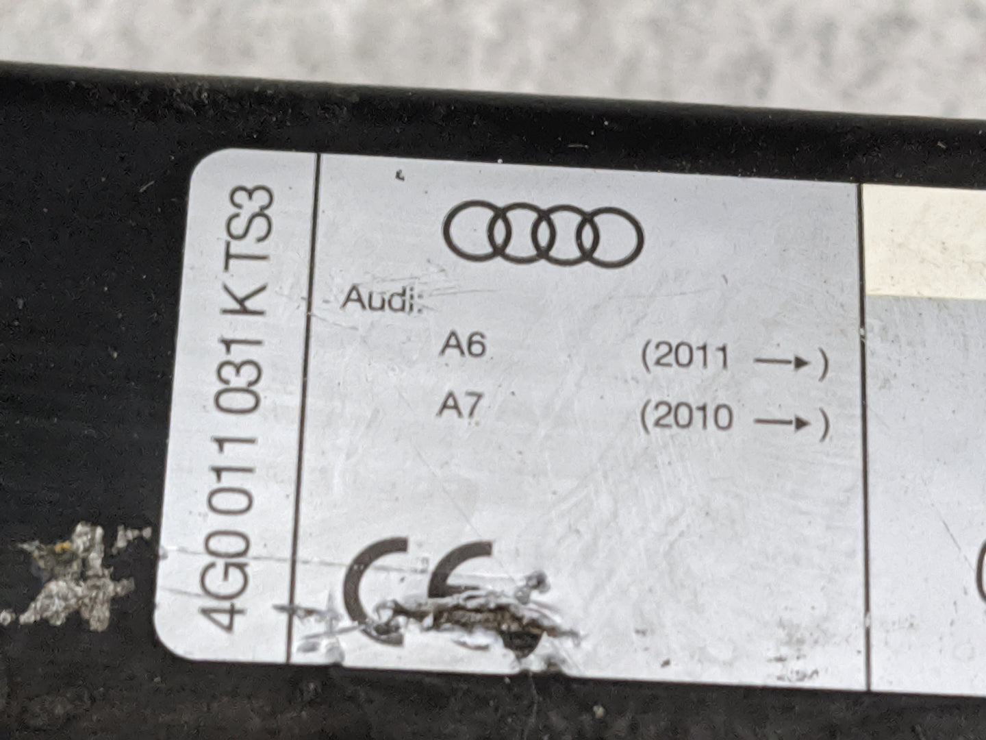 2012 Audi A6 Spare Scissor Car Jack - Oemusedautoparts1.com