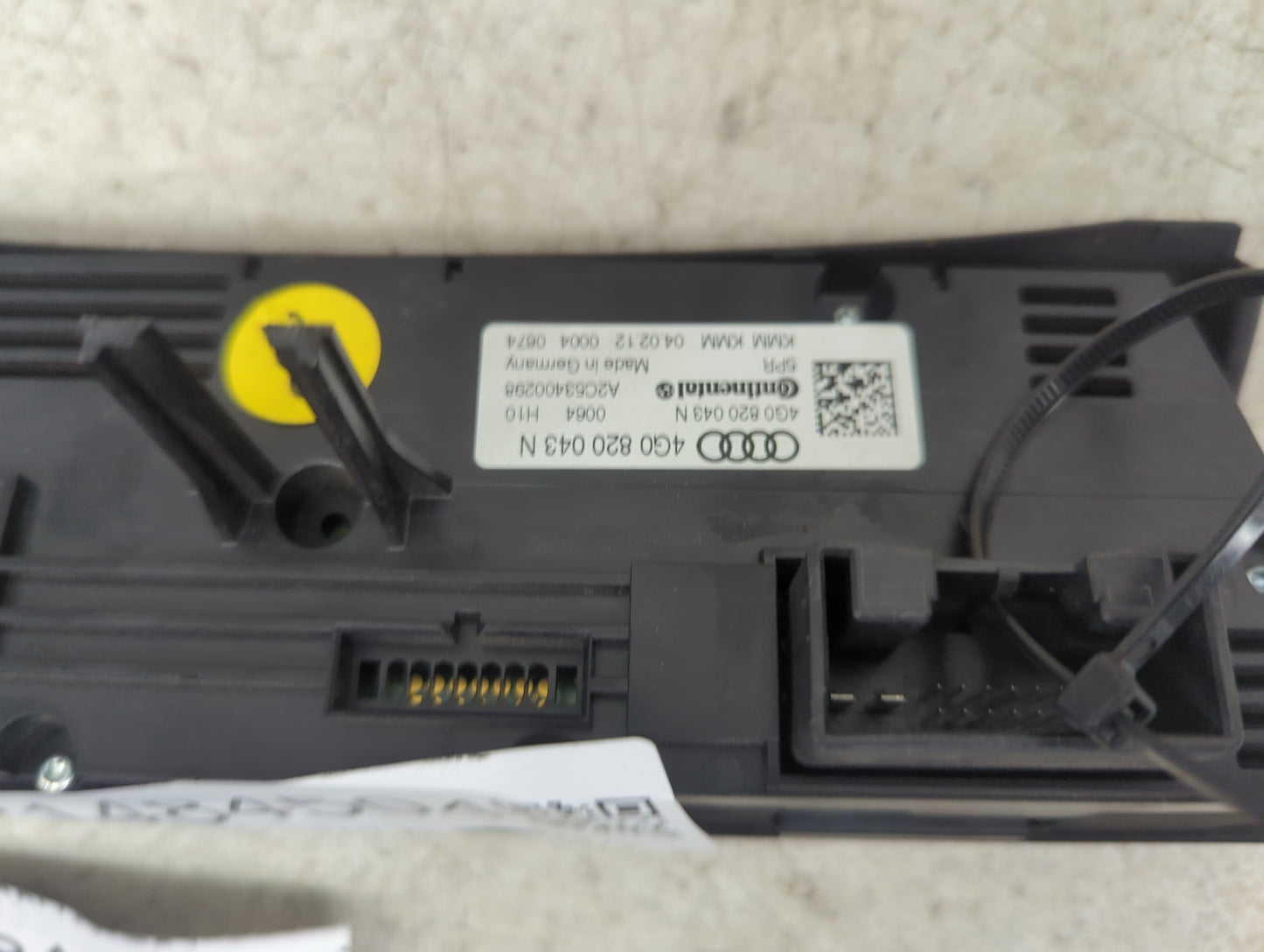 2012-2015 Audi A6 Climate Control Module Temperature AC/Heater Replacement P/N:4G0820043N A2C53400296 Fits OEM Used Auto Par