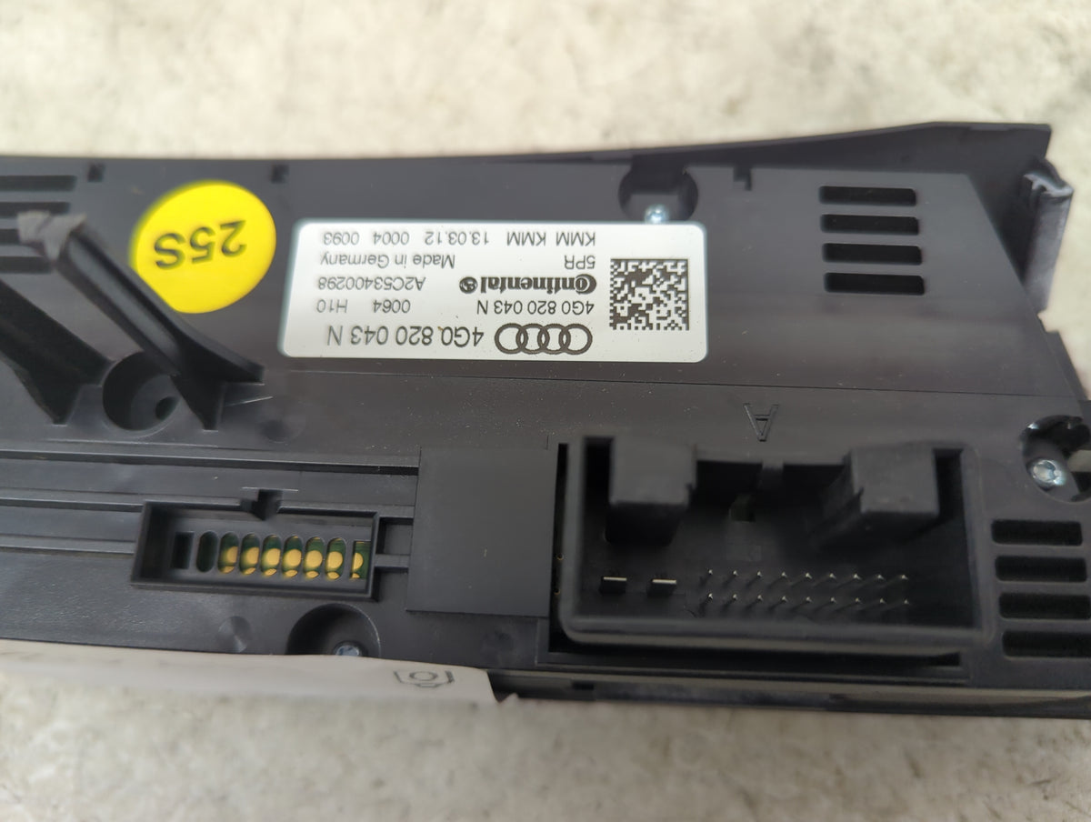 2012-2015 Audi A6 Climate Control Module Temperature AC/Heater Replacement P/N:4G0820043N A2C53400298 Fits OEM Used Auto Par