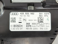 2012-2015 Audi A6 Instrument Cluster Speedometer Gauges P/N:4G8 920 982 Fits Fits 2012 2013 2014 2015 OEM Used Auto Parts - 