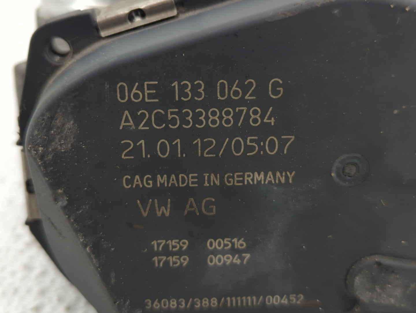 2009-2018 Audi A6 Throttle Body P/N:06E 133 062 G Fits Fits 2008 2009 2010 2011 2012 2013 2014 2015 2016 2017 2018 2019 OEM 