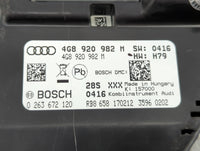 2012-2013 Audi A6 Instrument Cluster Speedometer Gauges P/N:4G8 920 982 M Fits Fits 2012 2013 OEM Used Auto Parts - Oemuseda