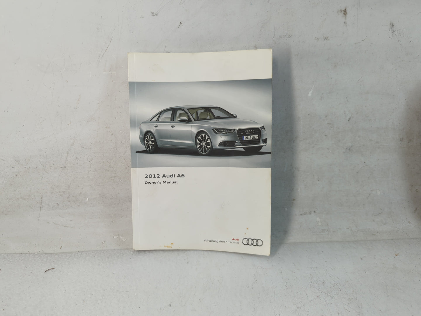 2012 Audi A6 Owners Manual Book Guide P/N:1235614G223 OEM Used Auto Parts - Oemusedautoparts1.com