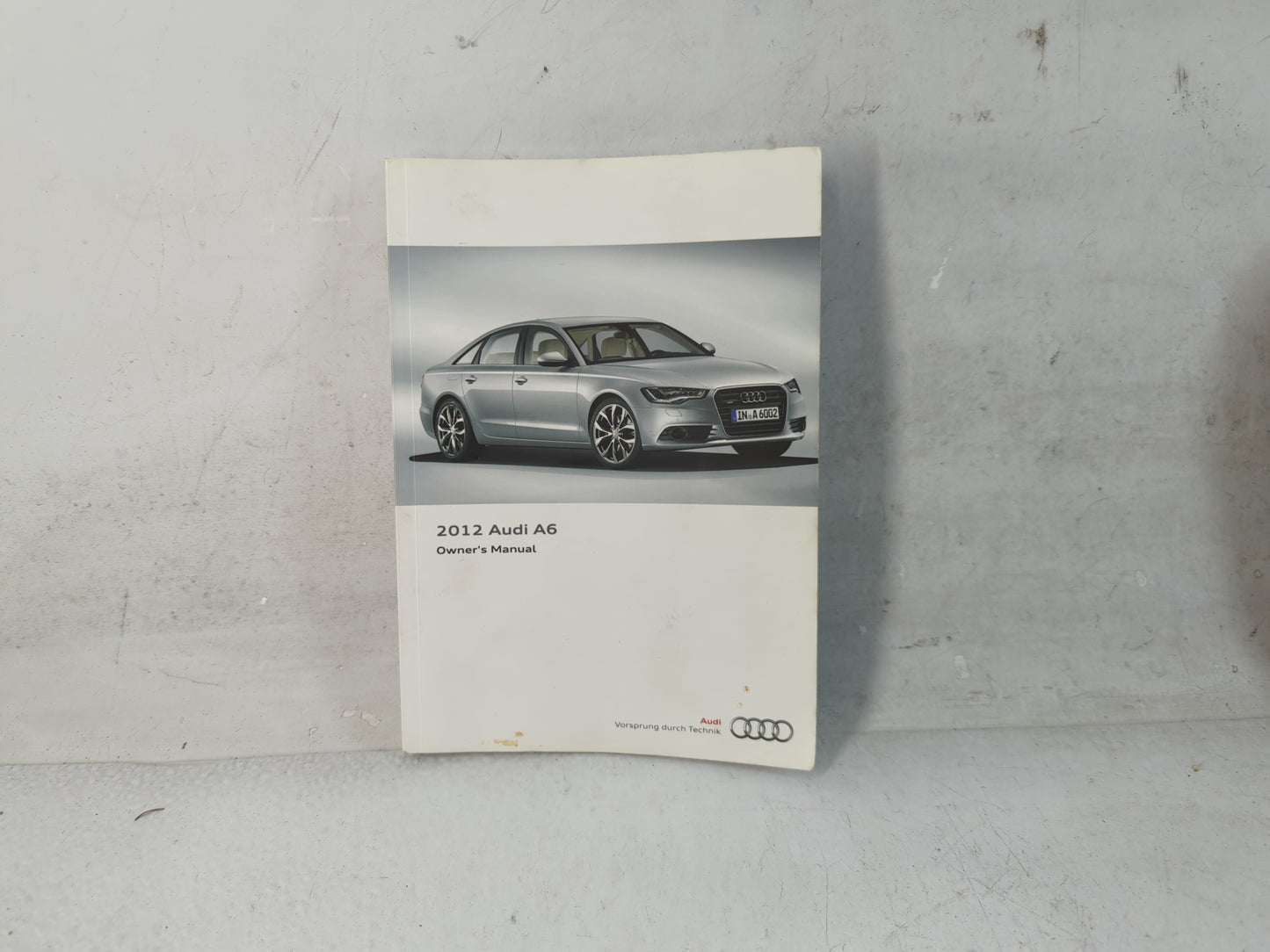 2012 Audi A6 Owners Manual Book Guide P/N:1235614G223 OEM Used Auto Parts - Oemusedautoparts1.com