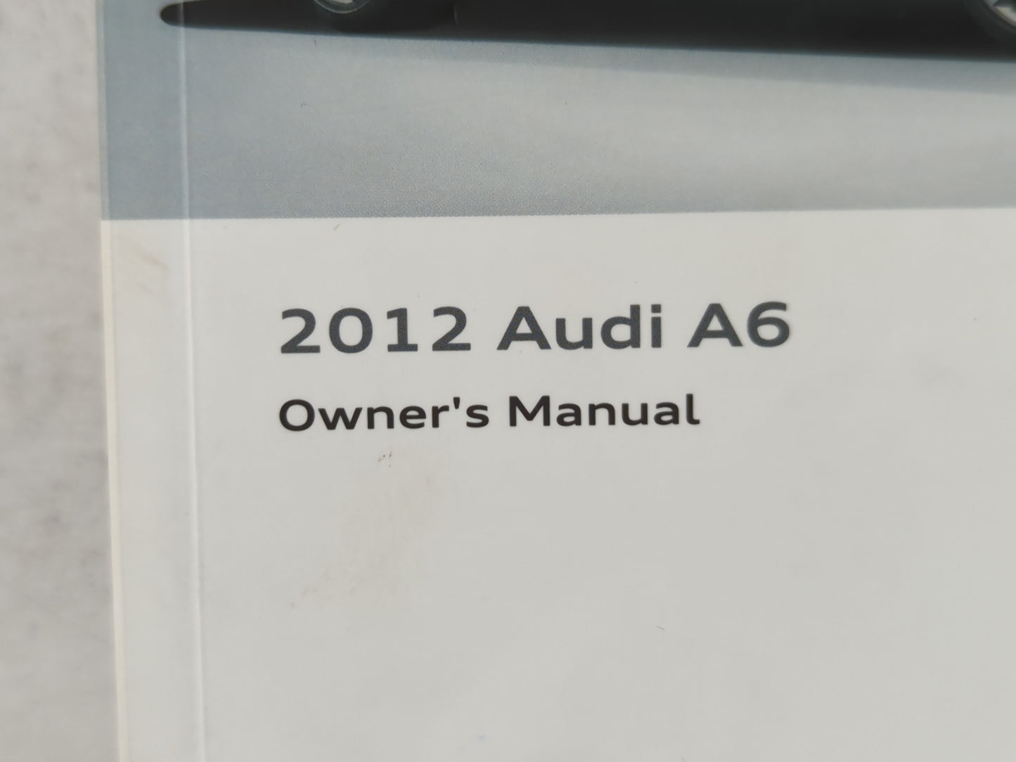 2012 Audi A6 Owners Manual Book Guide P/N:1235614G223 OEM Used Auto Parts - Oemusedautoparts1.com