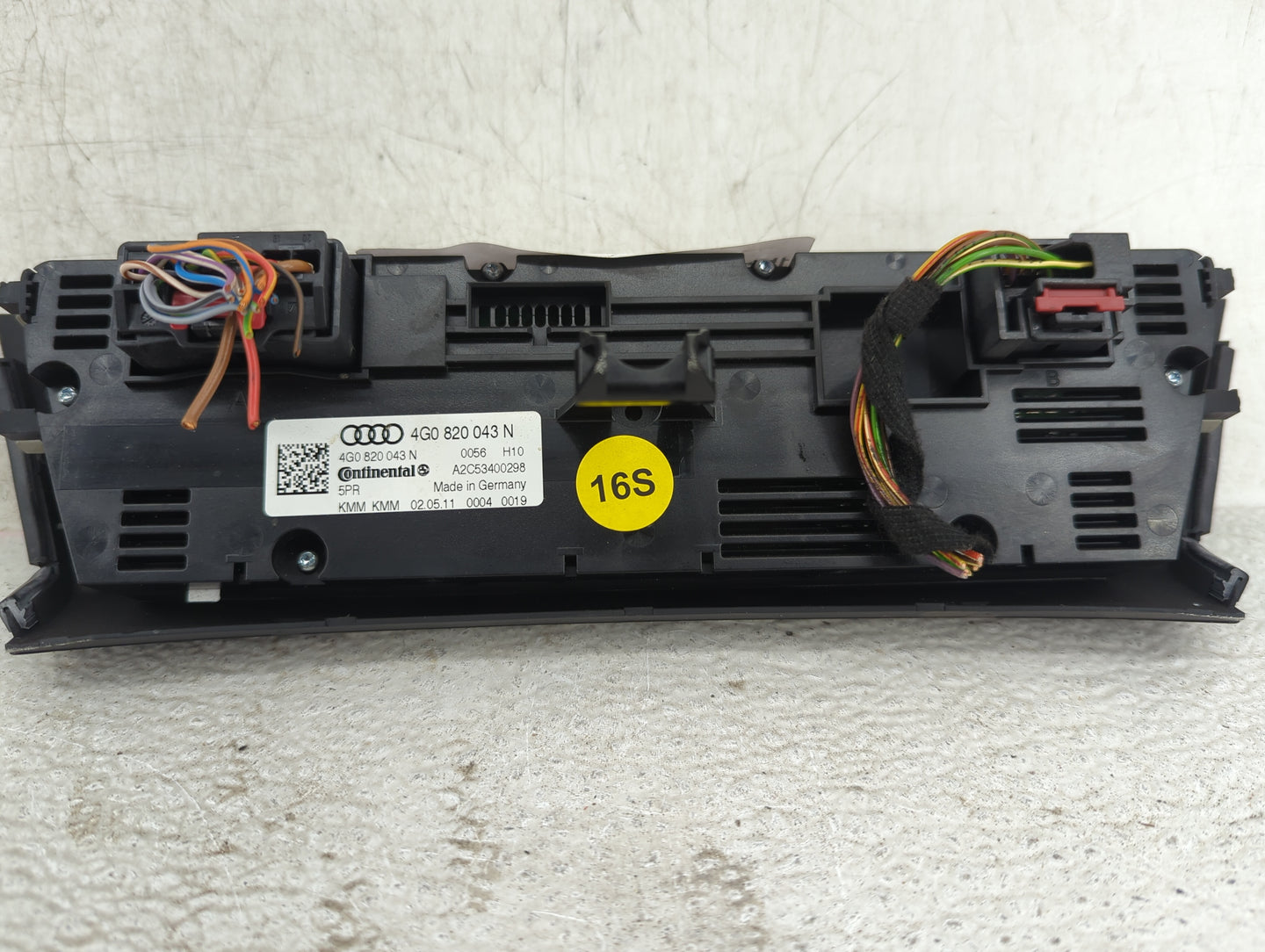2012-2013 Audi A7 Climate Control Module Temperature AC/Heater Replacement P/N:4G0820043N A2C53400298 Fits OEM Used Auto Par