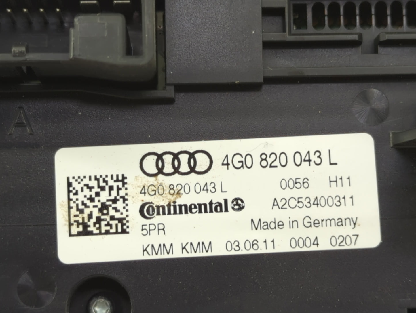 2012-2013 Audi A7 Climate Control Module Temperature AC/Heater Replacement P/N:4G0820043L A2C53400311 Fits OEM Used Auto Par