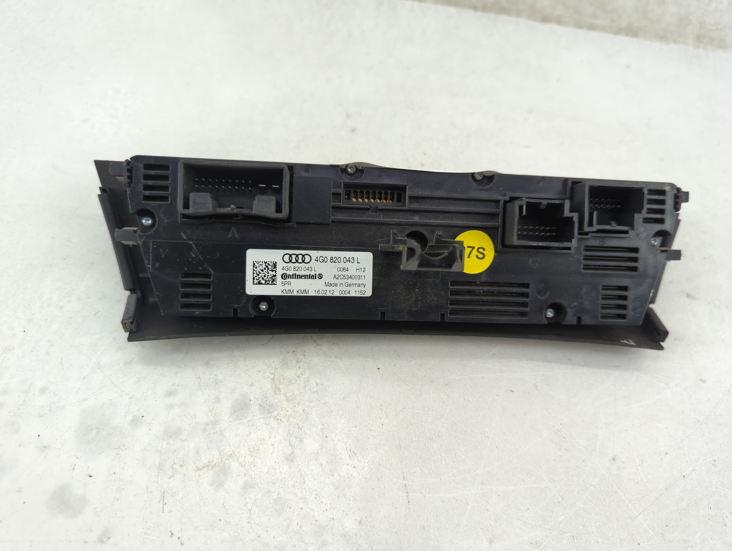 2012-2013 Audi A7 Climate Control Module Temperature AC/Heater Replacement P/N:4G0820043L A2C53400311 Fits OEM Used Auto Par