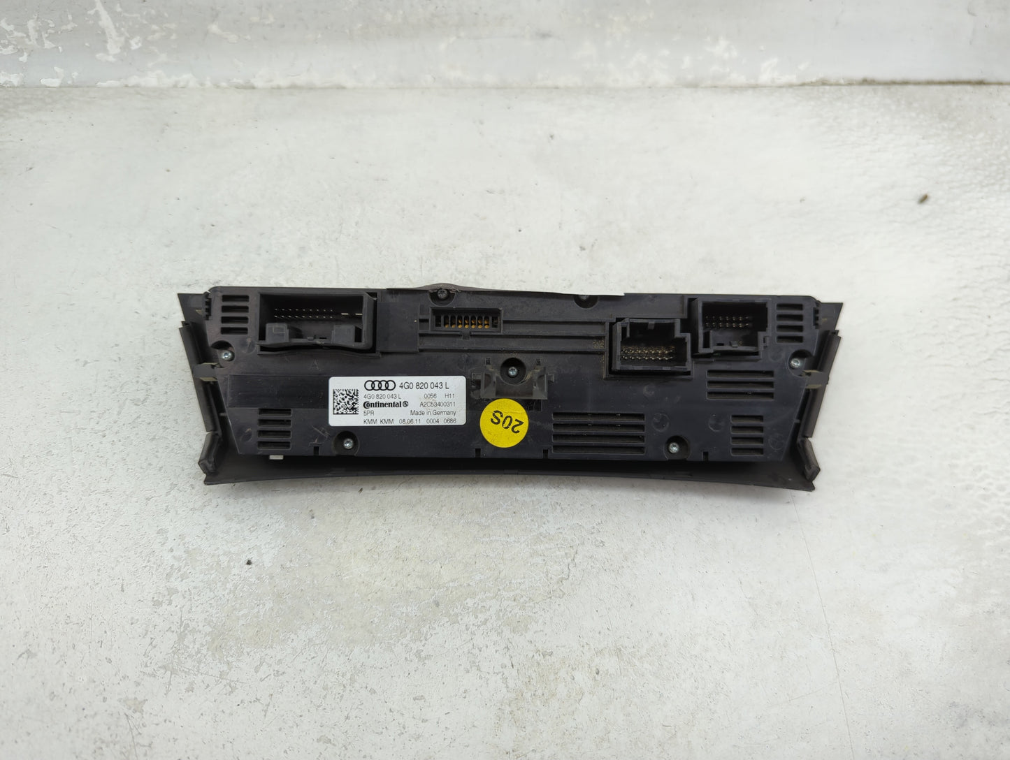 2012-2013 Audi A7 Climate Control Module Temperature AC/Heater Replacement P/N:4G0 820 043 L Fits OEM Used Auto Parts - Oemu