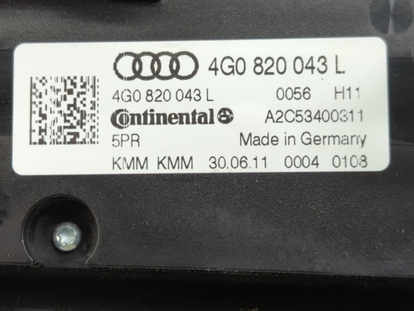 2012-2013 Audi A7 Climate Control Module Temperature AC/Heater Replacement P/N:4G0 820 043 L Fits OEM Used Auto Parts - Oemu
