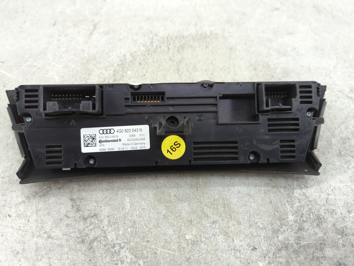 2012-2013 Audi A7 Climate Control Module Temperature AC/Heater Replacement P/N:4G0 820 043 N Fits Fits 2012 2013 2014 2015 O