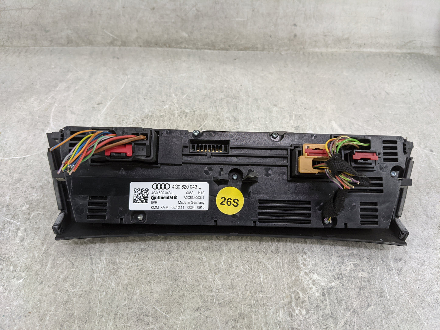 2012-2013 Audi A7 Climate Control Module Temperature AC/Heater Replacement P/N:4G0820043L A2C53400311 Fits OEM Used Auto Par