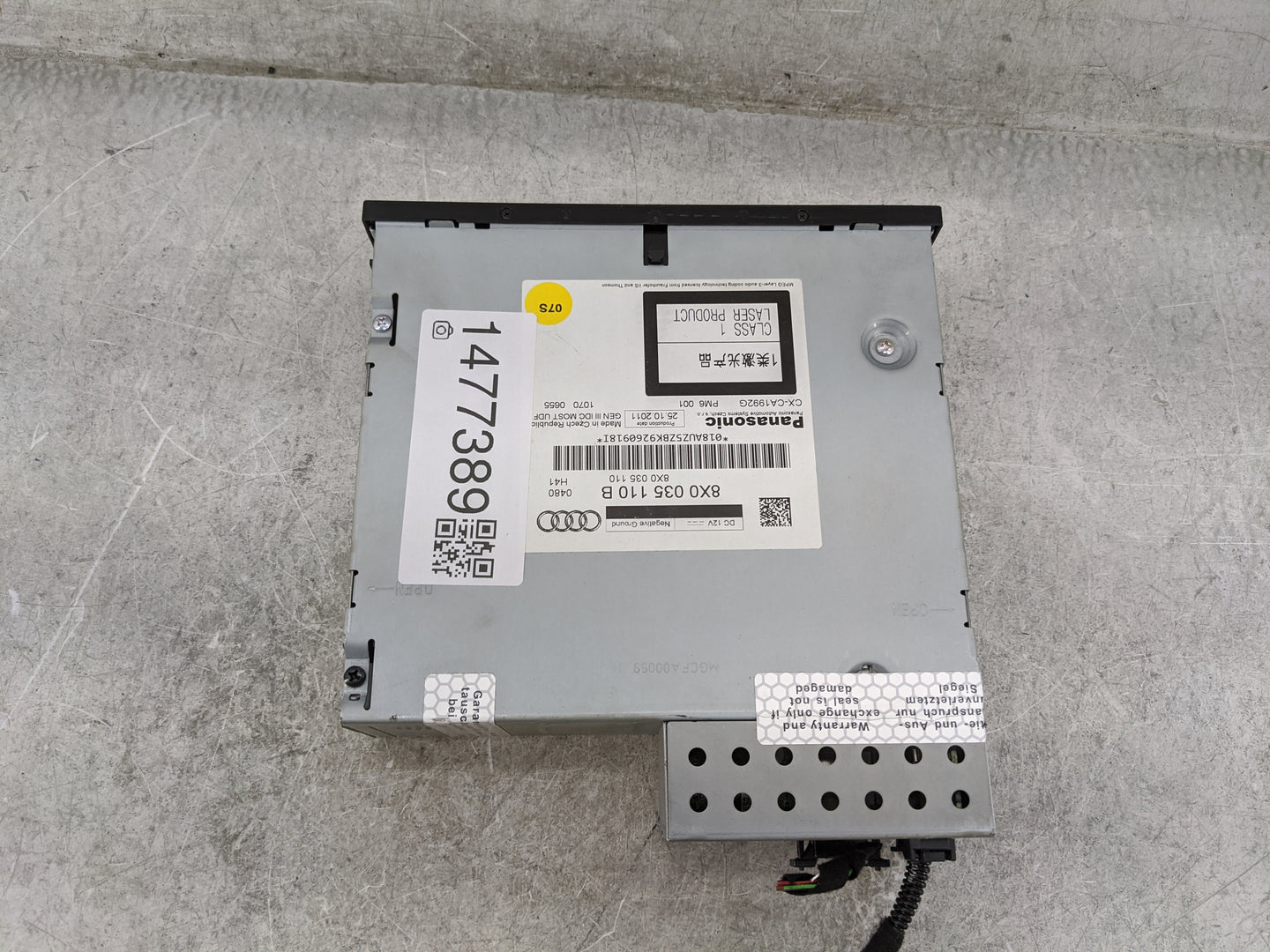 Audi A7 Radio Cd Changer 8x0035110b|8x0035110|cx-ca1992g|pm6001 - Oemusedautoparts1.com