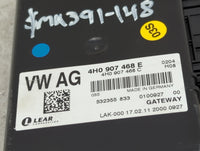 2012 Audi A8 Gateway Control Module 4h0907468e|4h0907468c|532355833 - Oemusedautoparts1.com