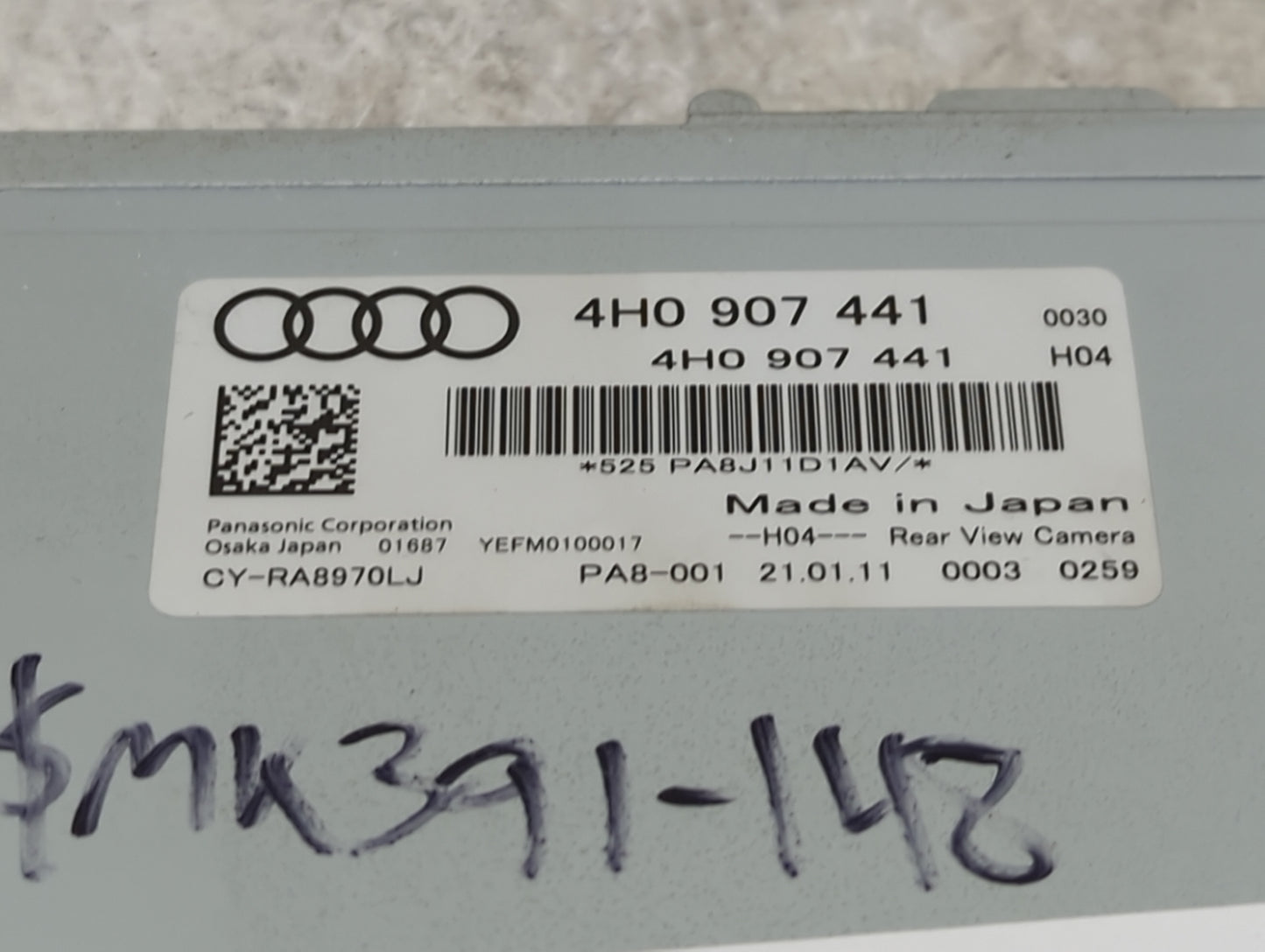 Audi A8 Driver Assist Control Module 4h0907441|cy-ra8970lj - Oemusedautoparts1.com
