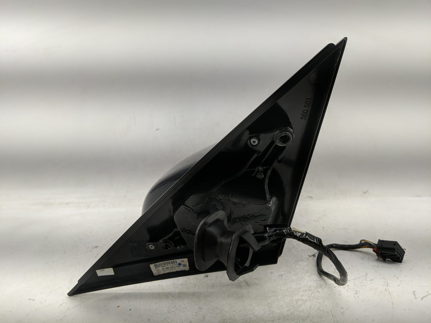 2009-2014 Audi Q5 Driver Left Side View Manual Door Mirror Black - Oemusedautoparts1.com