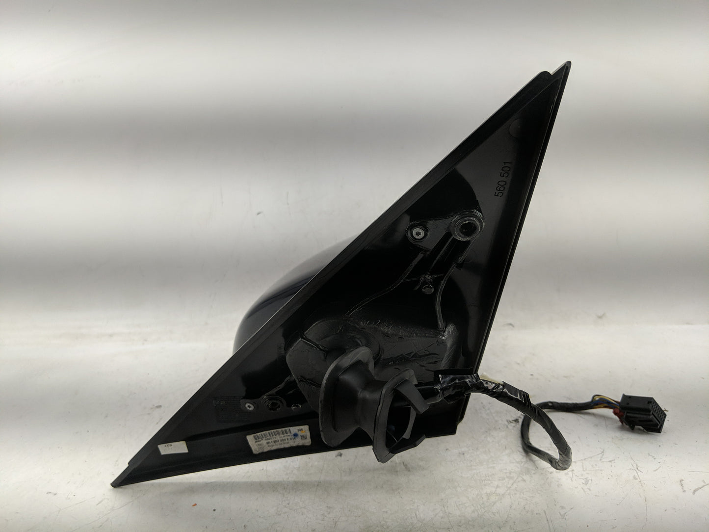 2009-2014 Audi Q5 Driver Left Side View Manual Door Mirror Black - Oemusedautoparts1.com