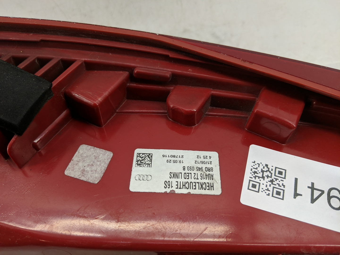2012 Audi Q5 Tail Light Assembly Driver Left OEM Fits OEM Used Auto Parts - Oemusedautoparts1.com