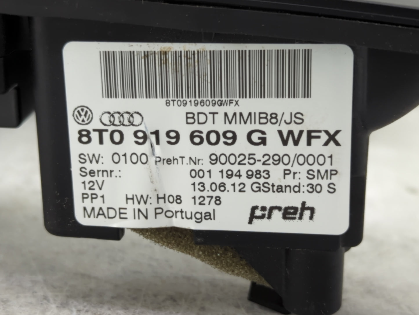 2009-2017 Audi Q5 Radio AM FM Cd Player Receiver Replacement P/N:8T0 919 609 G Fits OEM Used Auto Parts - Oemusedautoparts1.