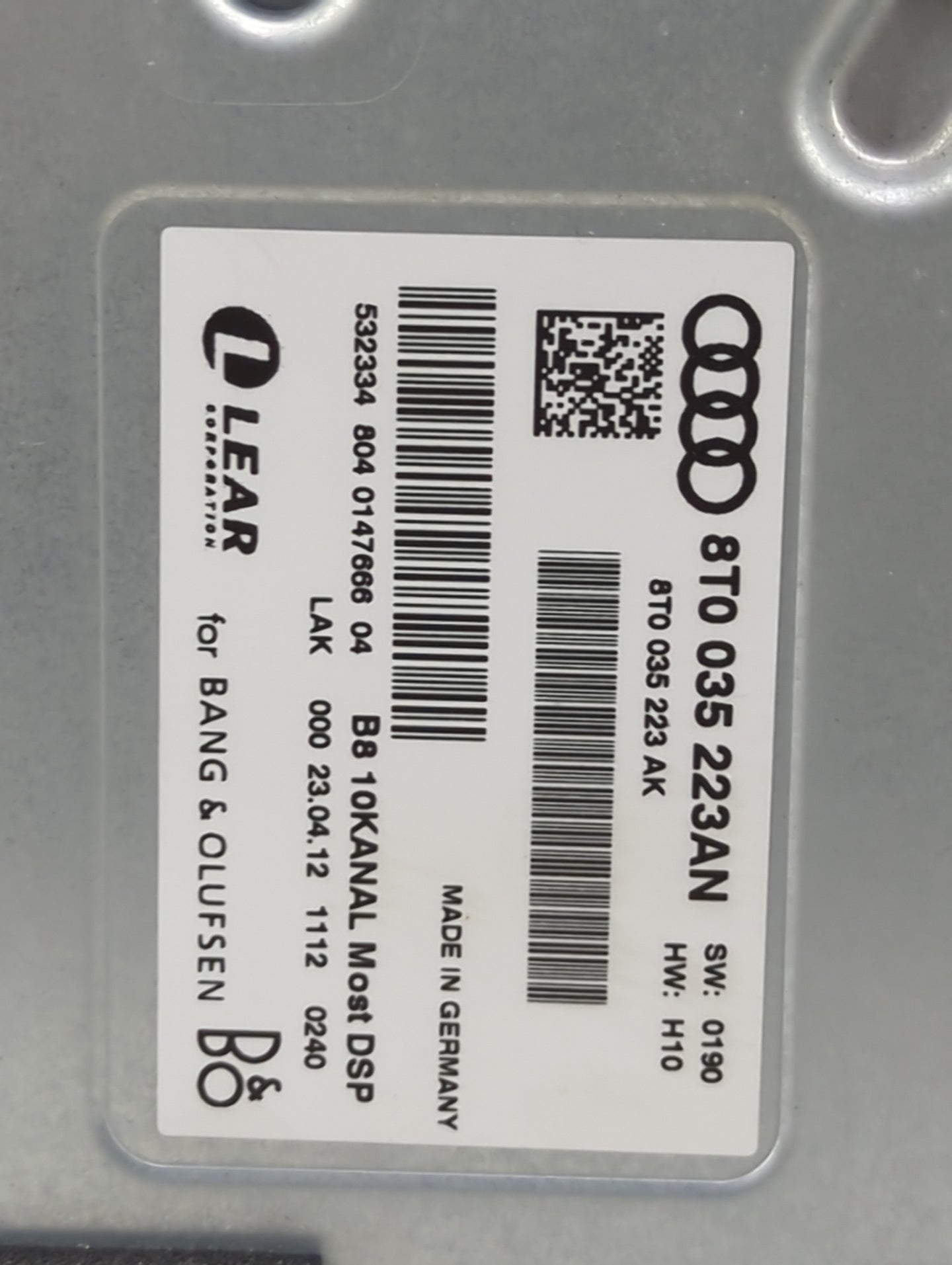 2012 Audi Q5 Engine Control Computer Ecu Pcm Ecm Pcu Oem 1435432 - Oemusedautoparts1.com