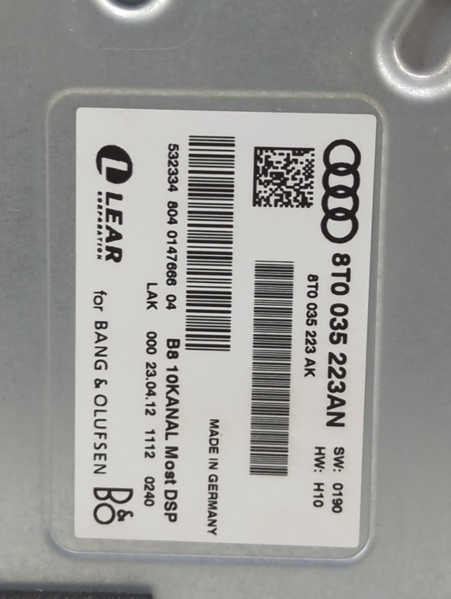 2012 Audi Q5 Engine Control Computer Ecu Pcm Ecm Pcu Oem 1435432 - Oemusedautoparts1.com