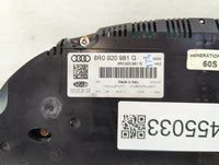 2011-2012 Audi Q5 Instrument Cluster Speedometer Gauges P/N:8R0 920 981 G Miles: Fits Fits 2011 2012 OEM Used Auto Parts - O
