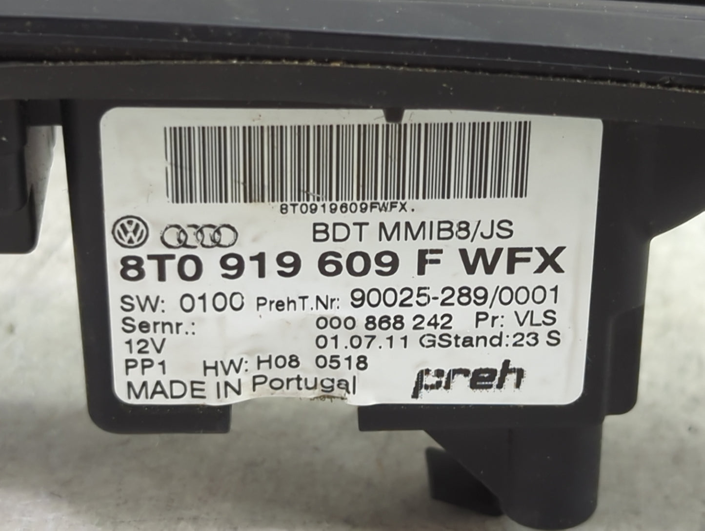 2009-2017 Audi Q5 Radio Control Panel 1455947 - Oemusedautoparts1.com
