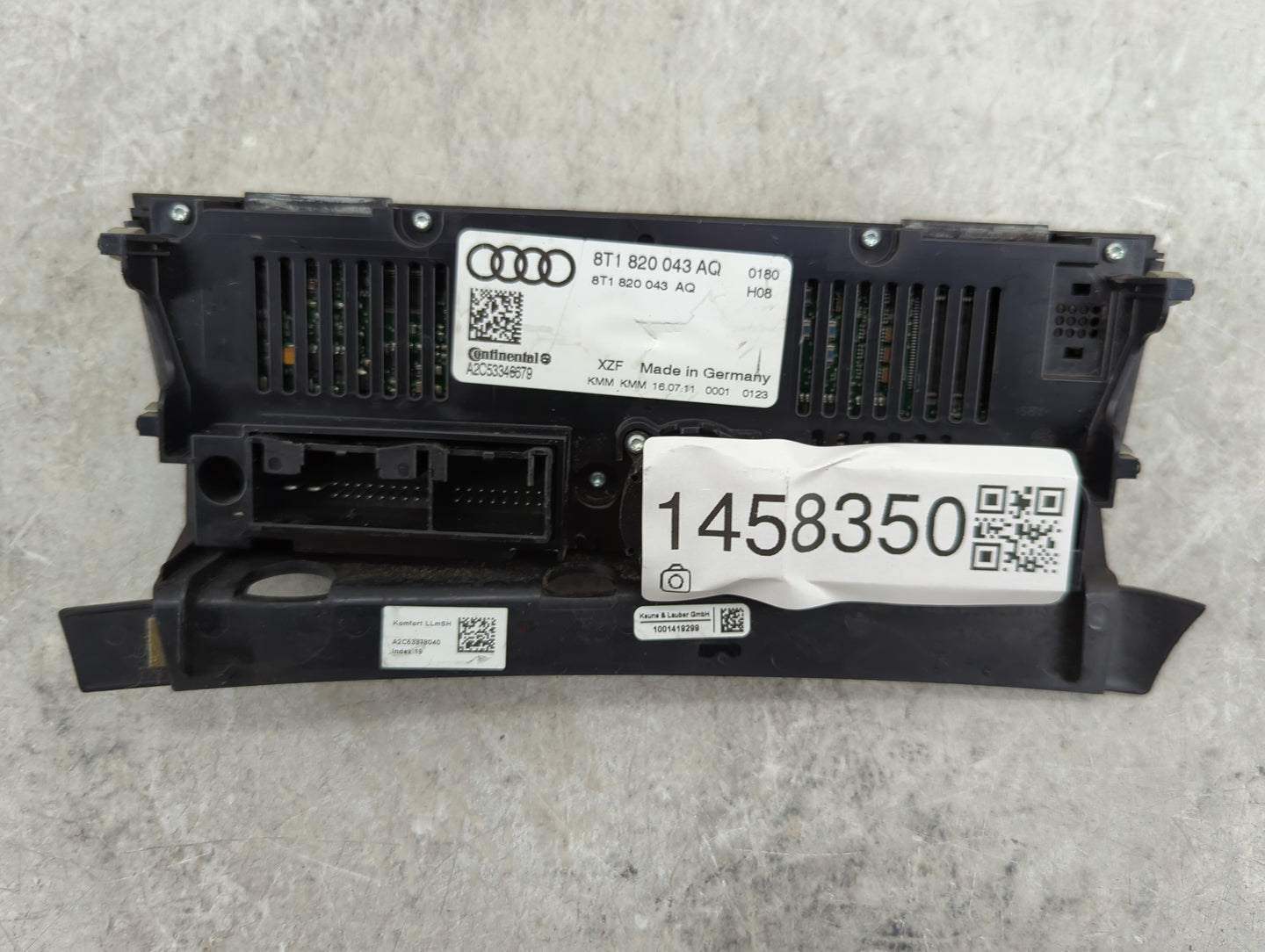 2009-2012 Audi Q5 Climate Control Module Temperature AC/Heater Replacement P/N:8T1 820 043 AQ Fits OEM Used Auto Parts - Oem