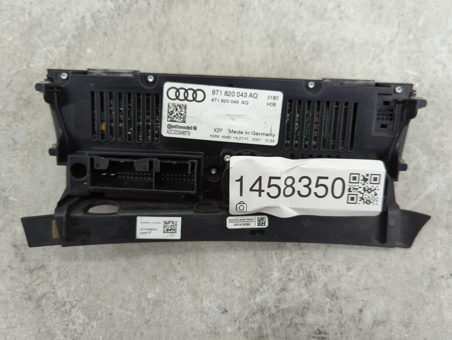 2009-2012 Audi Q5 Climate Control Module Temperature AC/Heater Replacement P/N:8T1 820 043 AQ Fits OEM Used Auto Parts - Oem