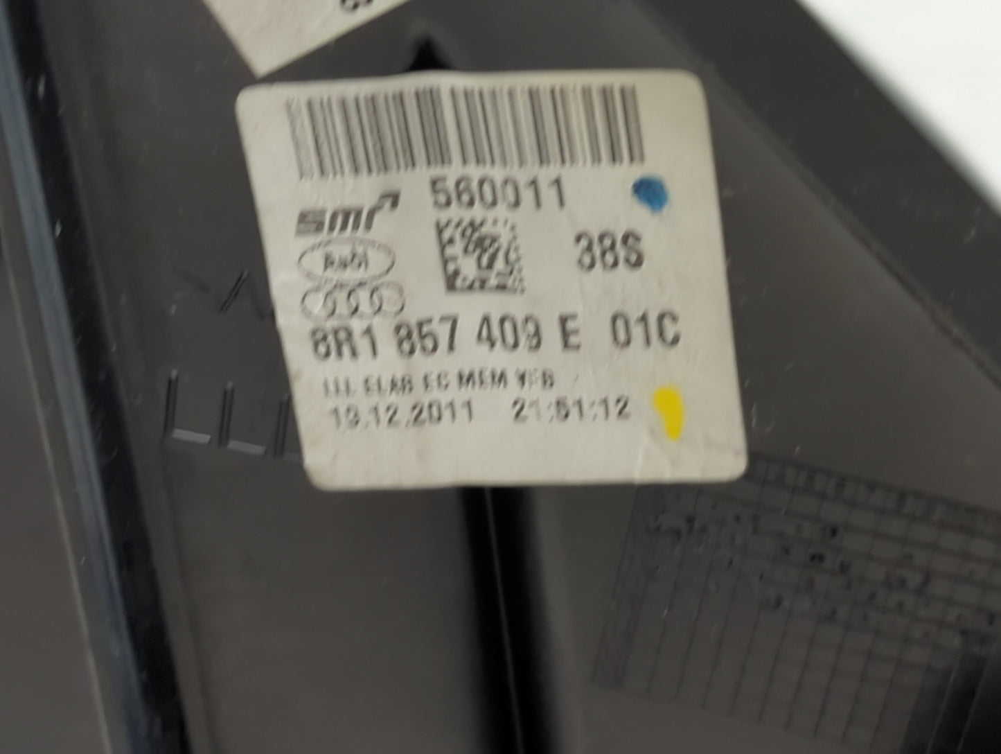 2009-2014 Audi Q5 Driver Side View Mirror - Left Door Mirror OEM Used - Oemusedautoparts1.com