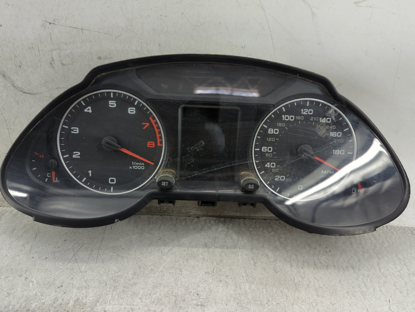 2011-2012 Audi Q5 Instrument Cluster Speedometer Gauges P/N:8R0 920 950 K Miles: Fits Fits 2011 2012 OEM Used Auto Parts - O