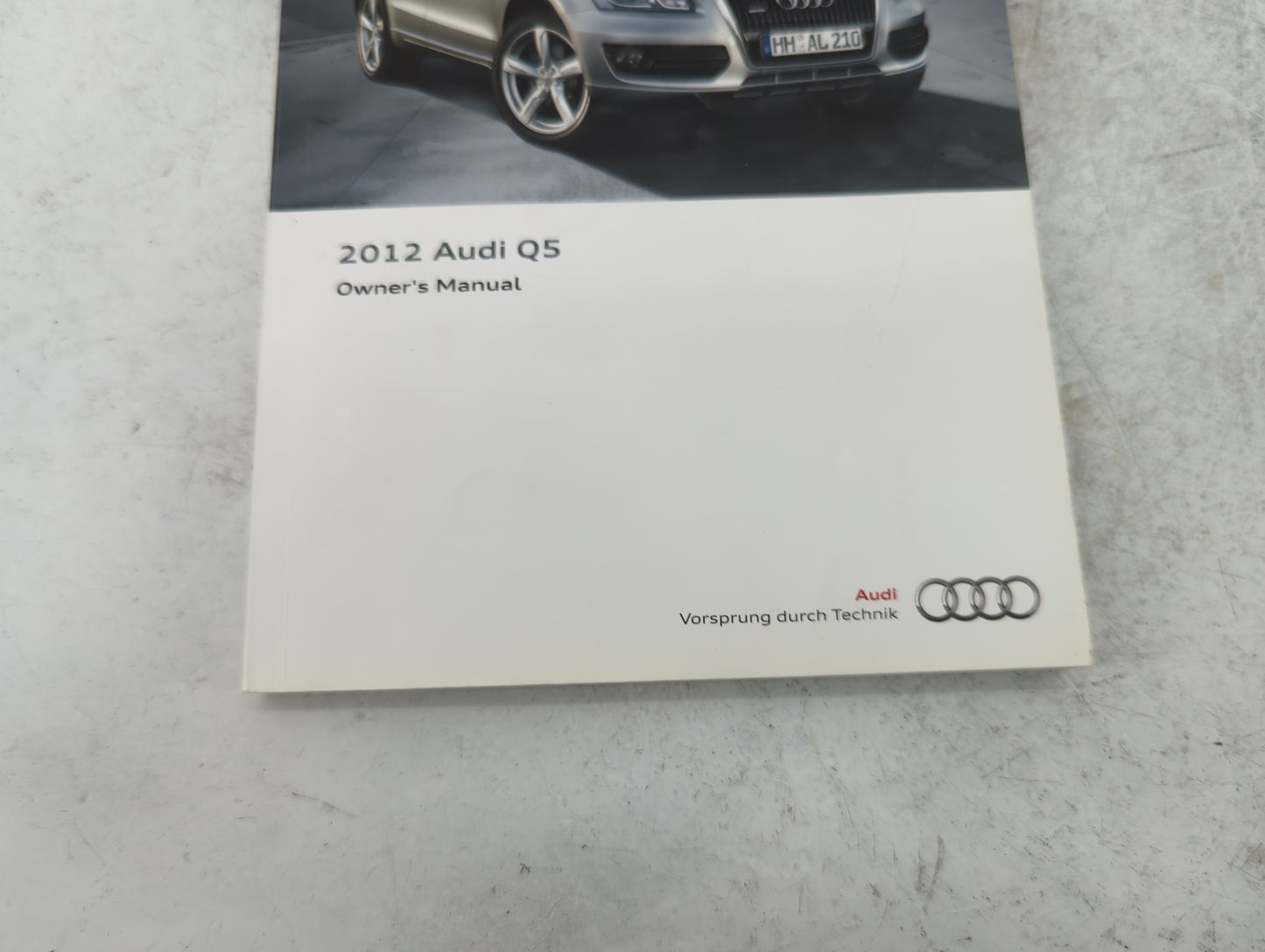 2012 Audi Q5 Owners Manual Book Guide P/N:122.561.8RB.23 1225618RB23 OEM Used Auto Parts - Oemusedautoparts1.com
