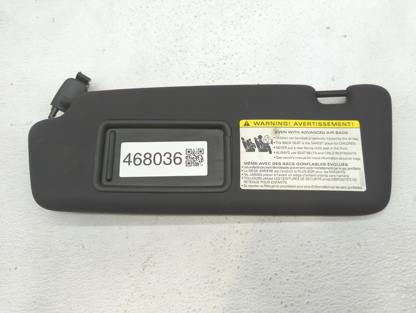 2009-2012 Audi Q5 Sun Visor Shade Replacement Driver Left Mirror Fits Fits 2009 2010 2011 2012 OEM Used Auto Parts - Oemused